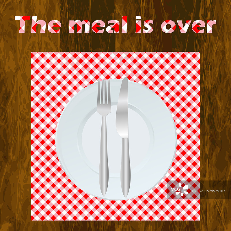 用餐结束后的餐桌礼仪图片素材