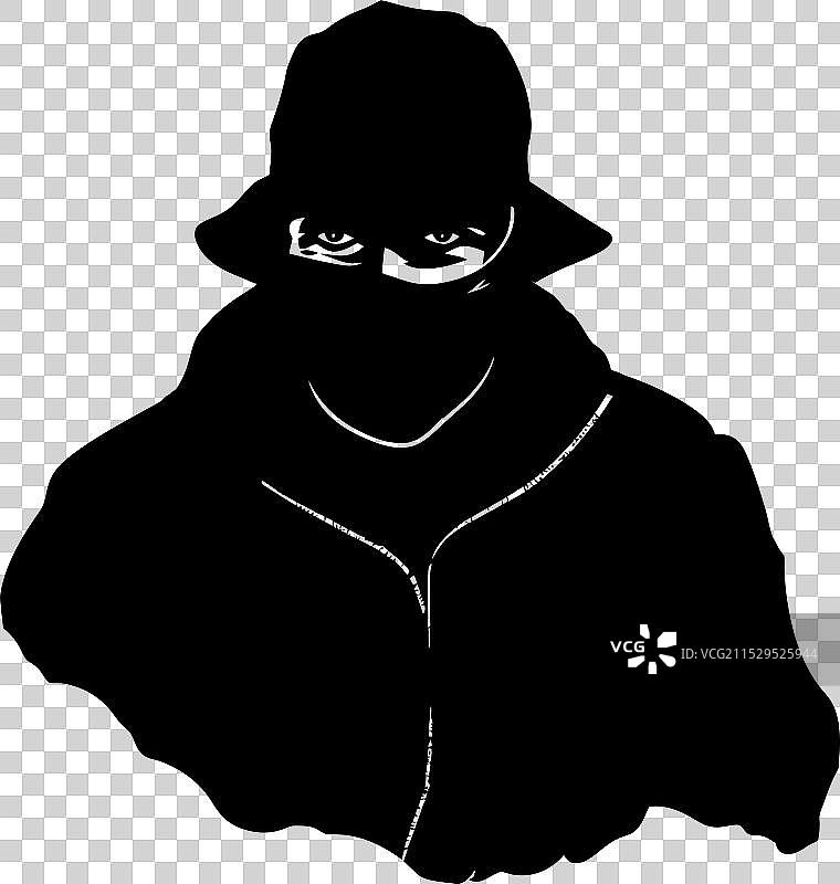 抢劫行李的盗贼与赃物图标图片素材