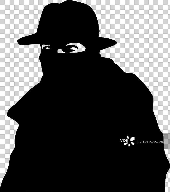 抢夺的时尚盗贼标志被盗的羊毛衣图片素材