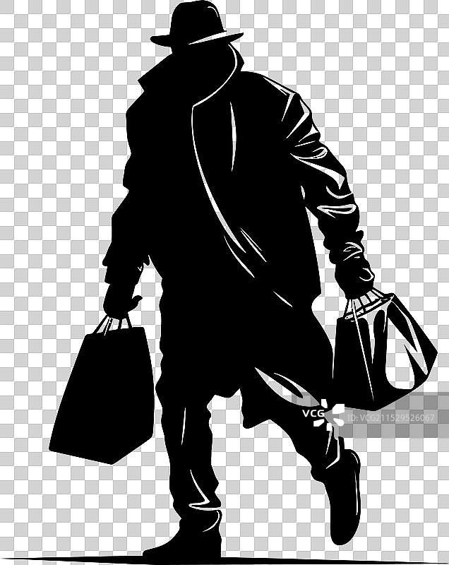 被盗物品的盗窃包图标设计图片素材