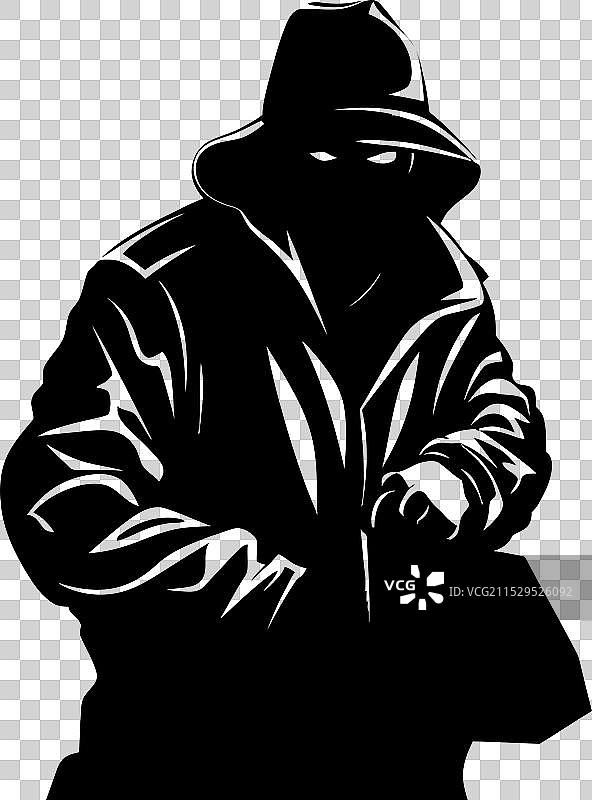 盗贼图标，手持偷来的物品图片素材