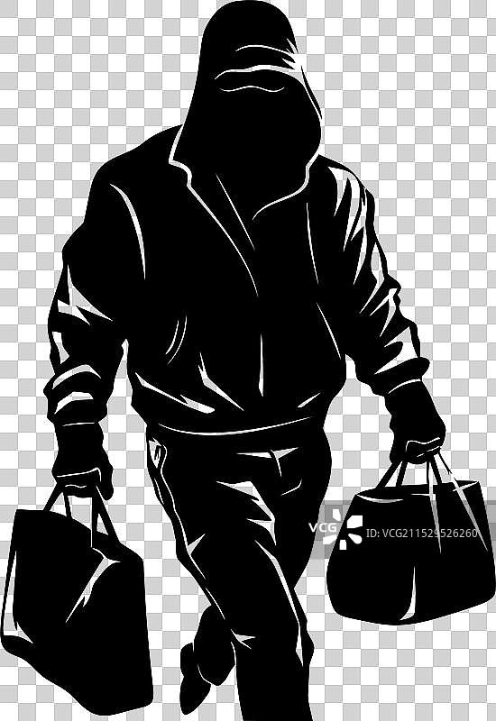 抓住盗窃包裹的罪犯标志图片素材