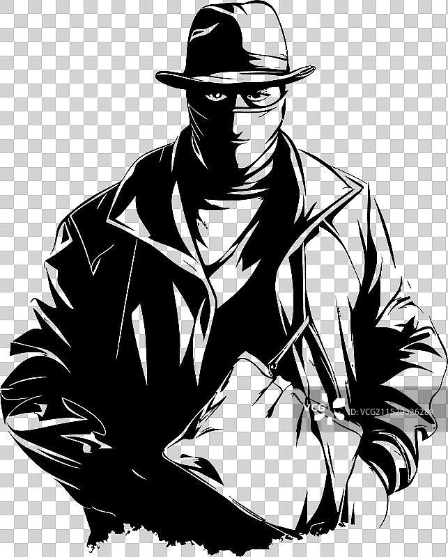 被盗的包袋标志设计图片素材