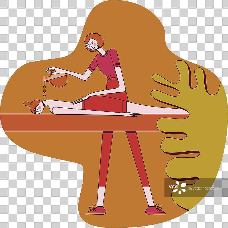 芳香疗法按摩水疗设计概念图片素材