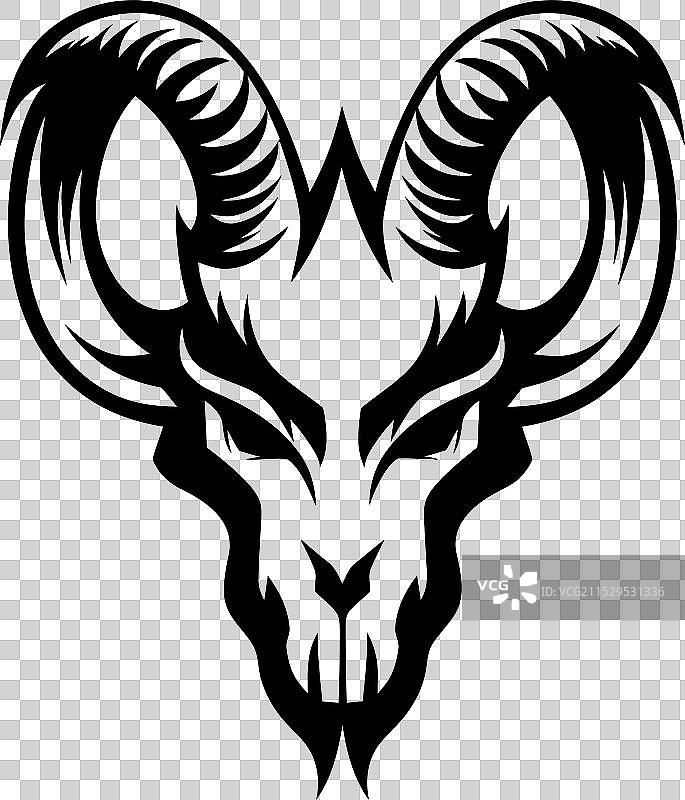 魔鬼的宣言角头骨徽章地狱的图片素材