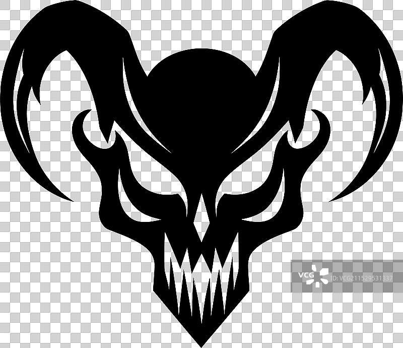 地狱化身骷髅标志恶魔般的图片素材