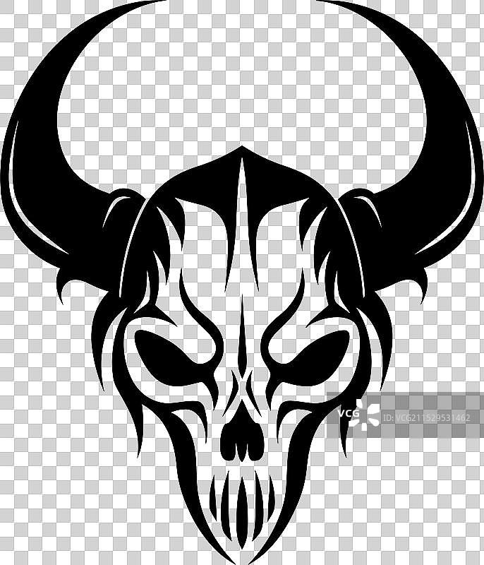 恶魔统治骷髅徽章设计恶魔图片素材