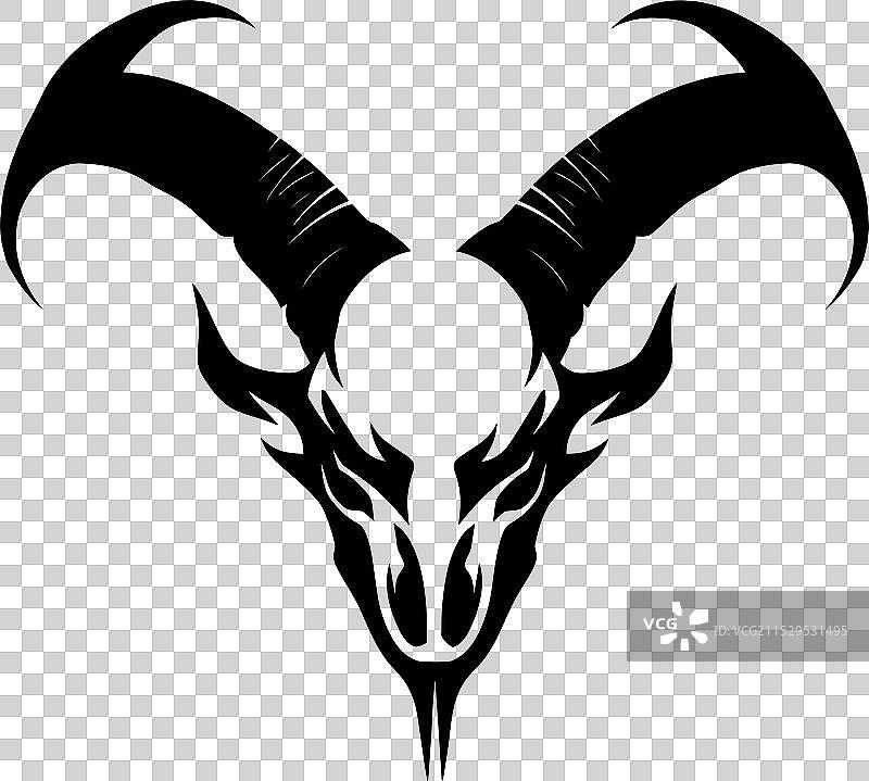地狱冲动的角骷髅恶魔领域图片素材