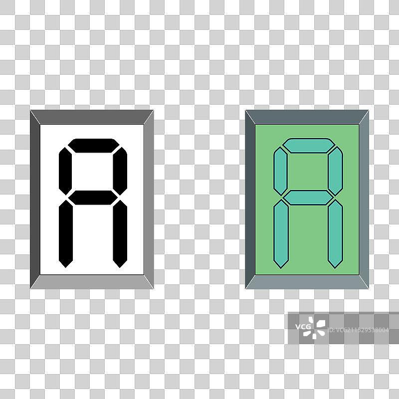 艺术数字初始大写字母字体大写字母A图片素材