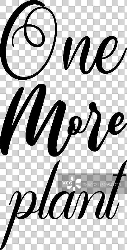 另一种植物黑色字母名言图片素材