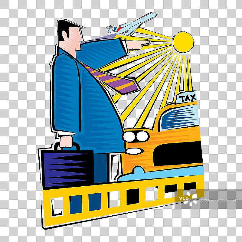 商务人士旅行的剪贴画图片素材