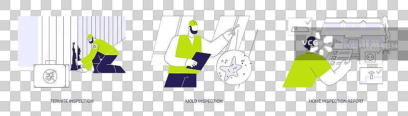 房屋检查服务抽象概念图片素材