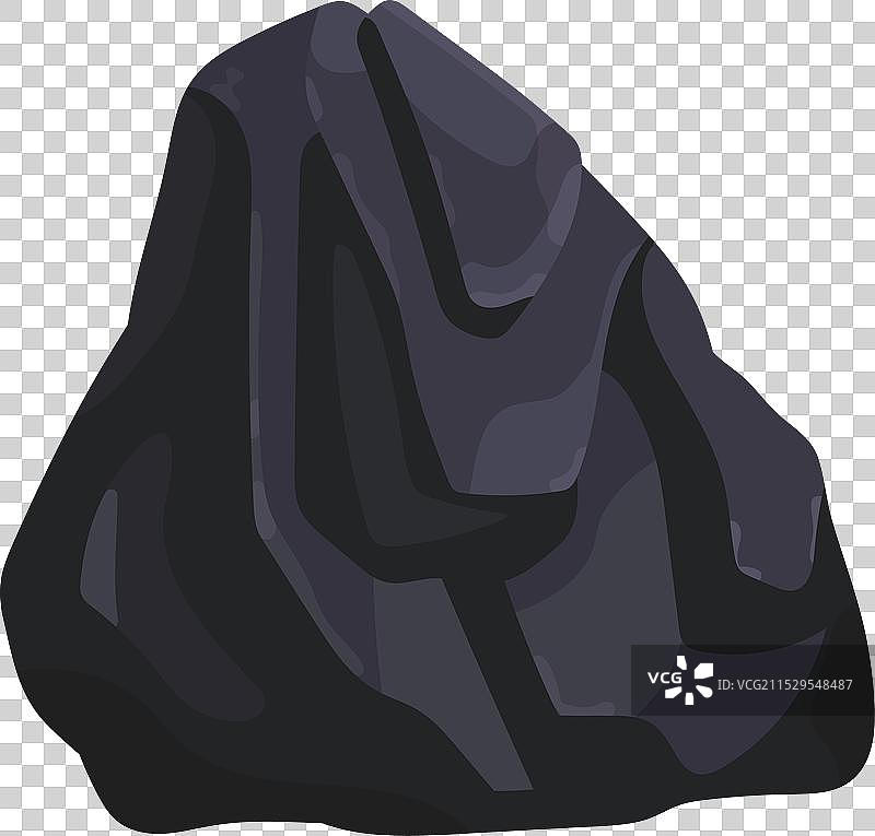 来自矿石工业的黑色不规则岩石图片素材