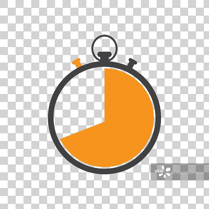 计时器图标扁平设计图片素材