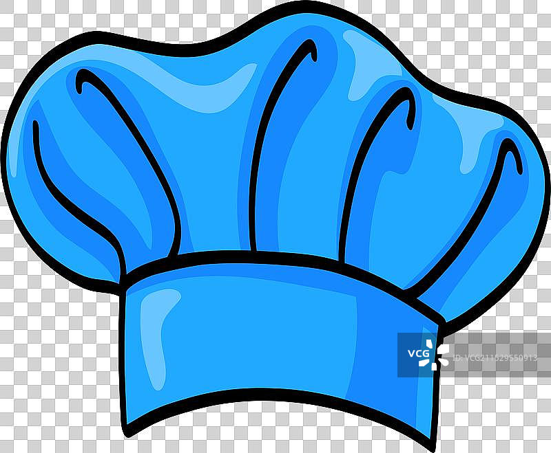 蓝色厨师帽图片素材