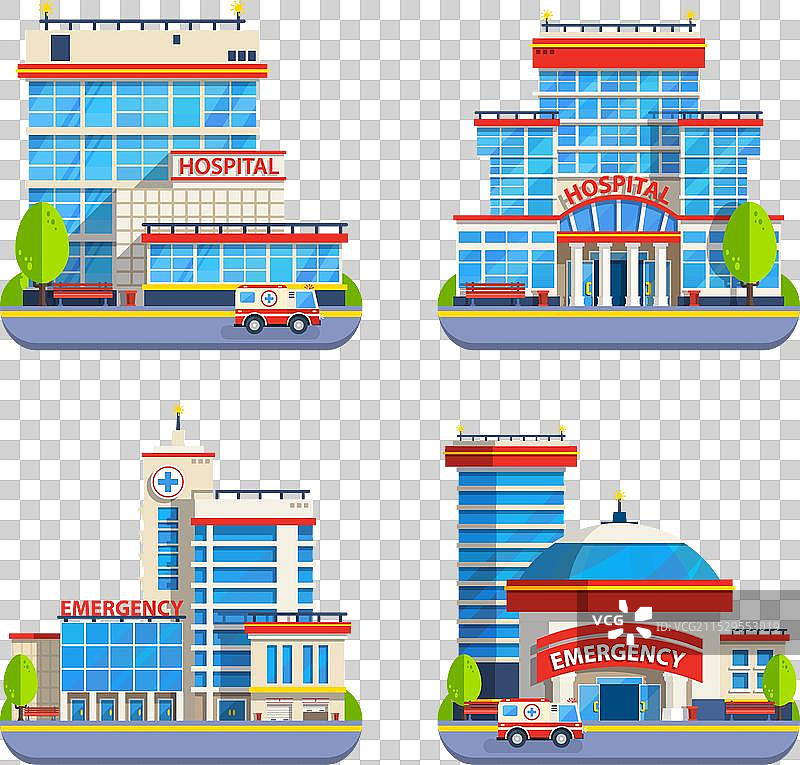 医院平面图标的平面设计图片素材