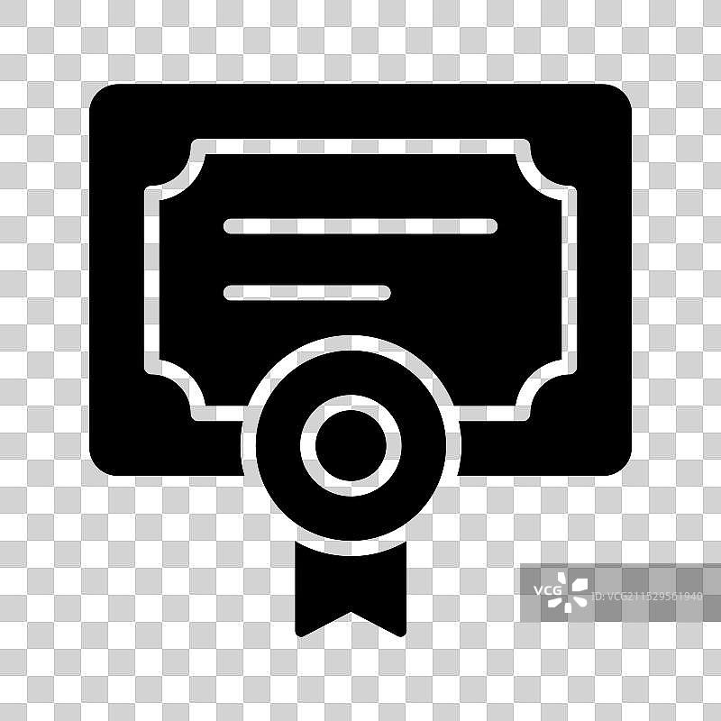 带有徽章的授权文件纸张图片素材