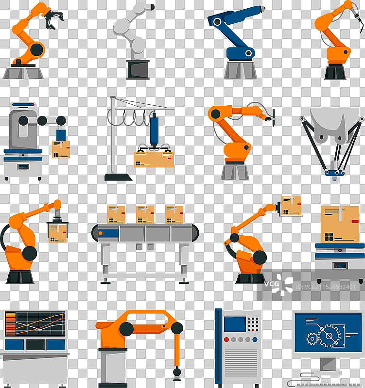 自动化图标集图片素材