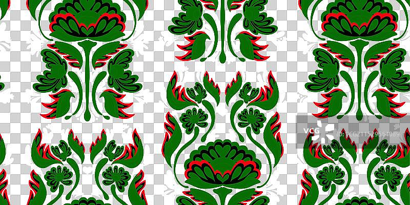 乌克兰民间艺术花卉杂色装饰民族风格图片素材