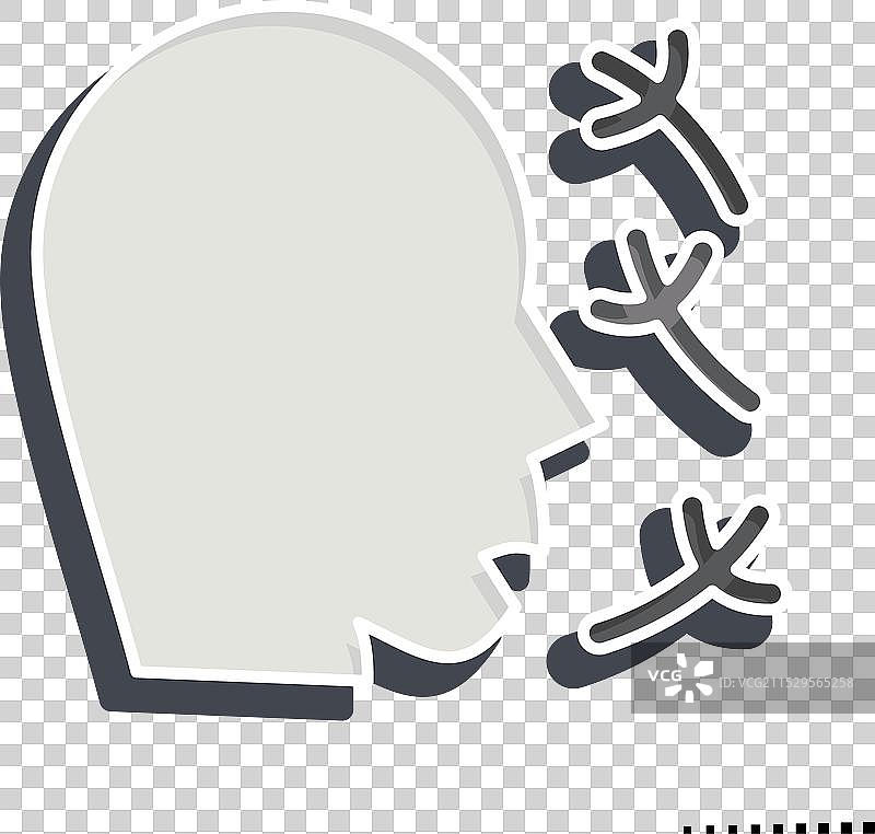 与呼吸治疗相关的过敏图标图片素材