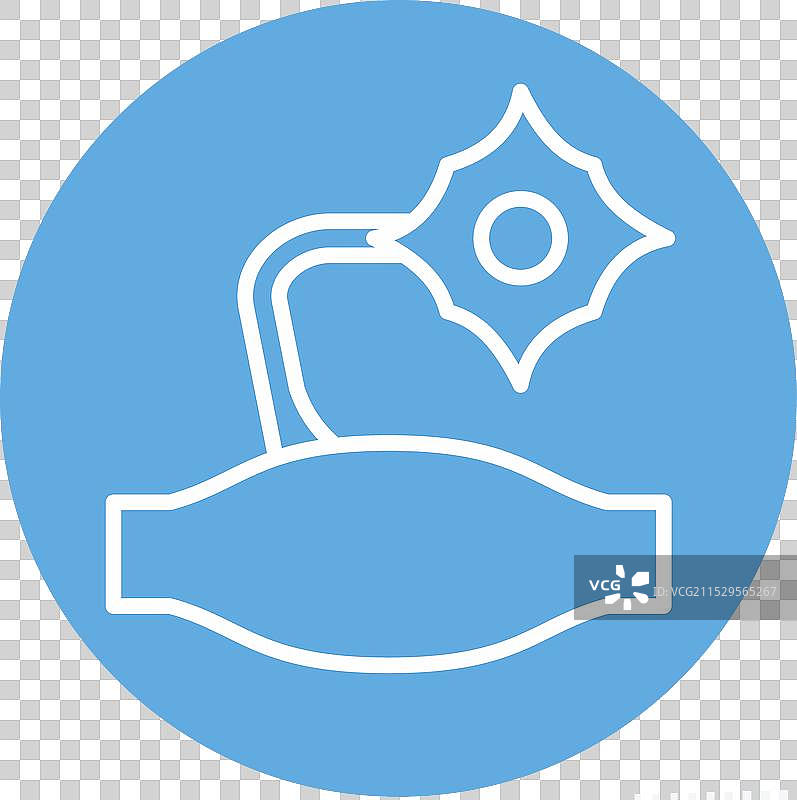 与呼吸治疗相关的图标符号图片素材