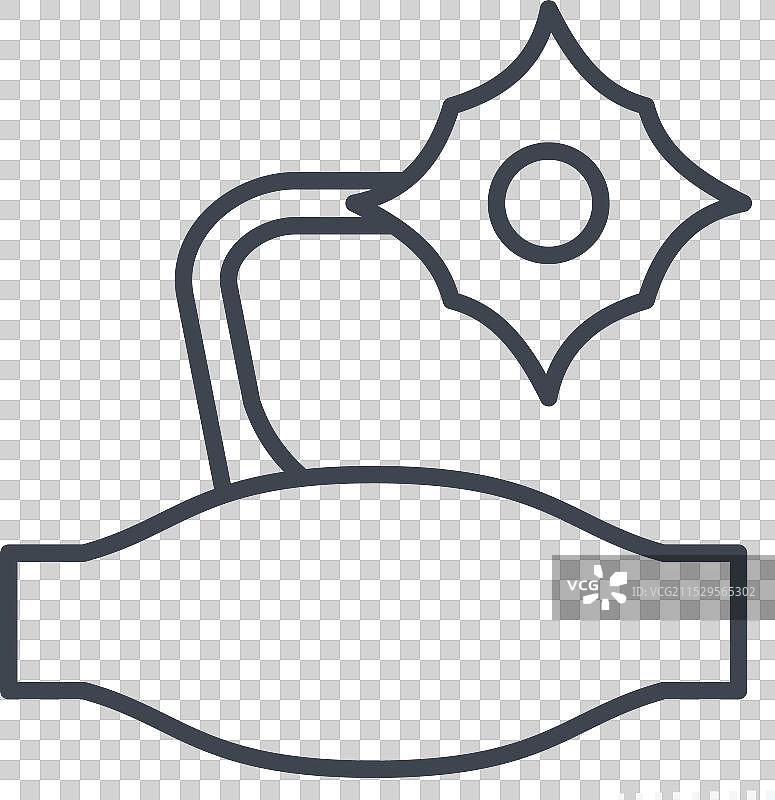 与呼吸治疗相关的图标符号图片素材