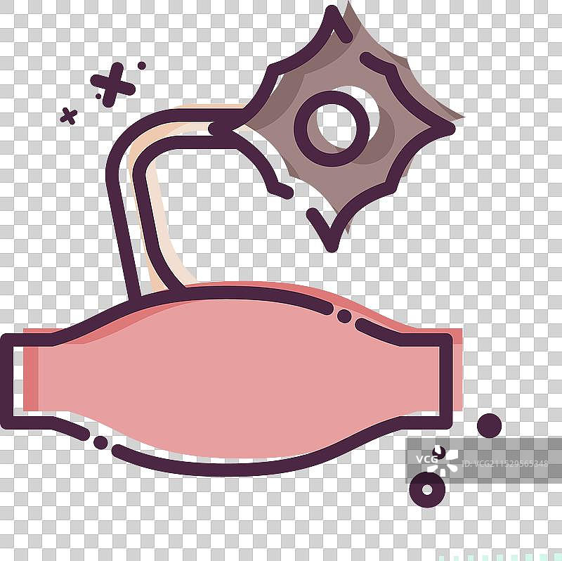 与呼吸治疗相关的图标符号图片素材