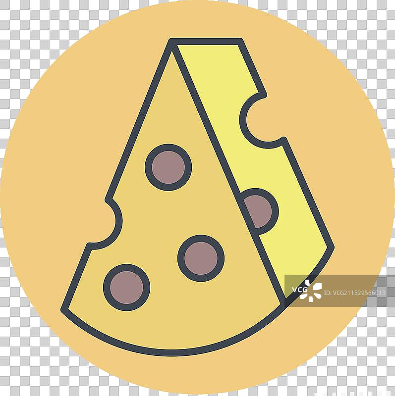 与西班牙相关的奶酪图标，颜色为马黛茶色图片素材