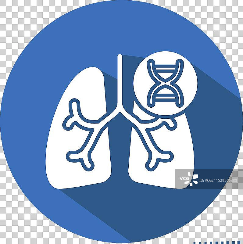 与呼吸系统相关的囊性纤维化图标图片素材