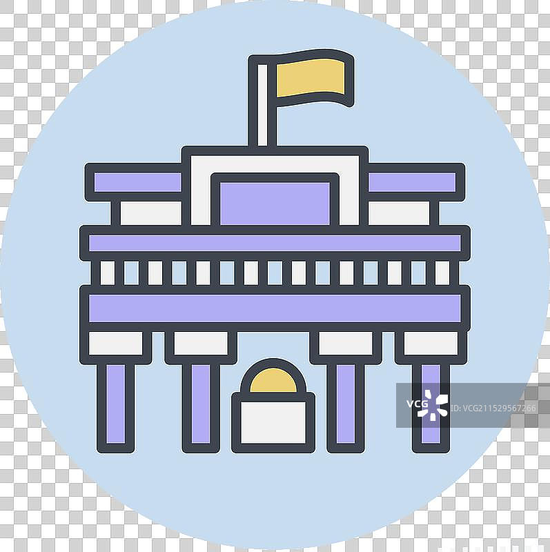 与西班牙象征相关的普拉多博物馆图标图片素材