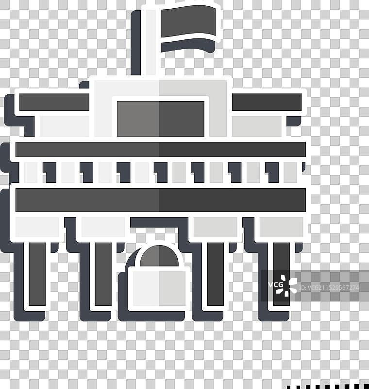 与西班牙象征相关的普拉多博物馆图标图片素材