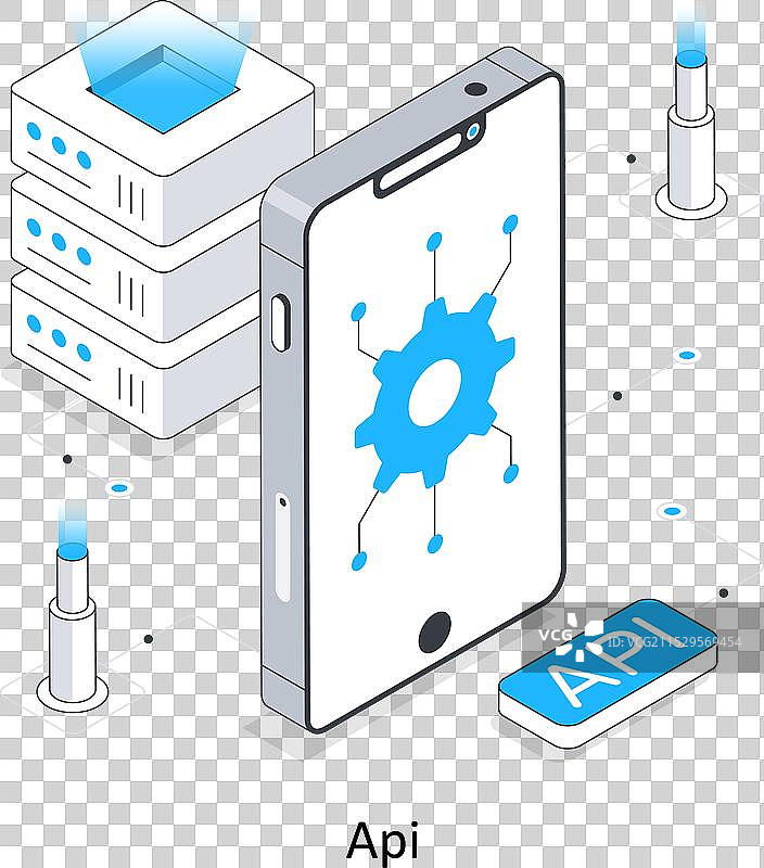 API等距库存EPS文件图片素材