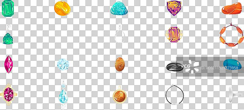 各种珍贵宝石和珠宝饰品图片素材