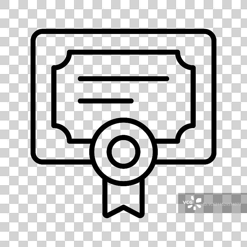 带有徽章的授权文件纸张图片素材