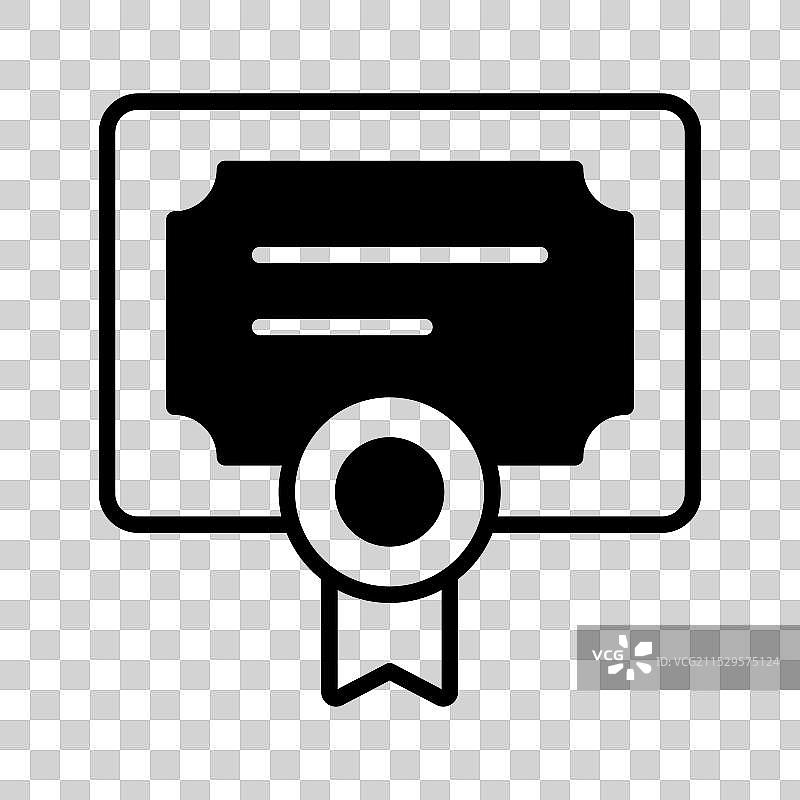 带有徽章的授权文件纸张图片素材