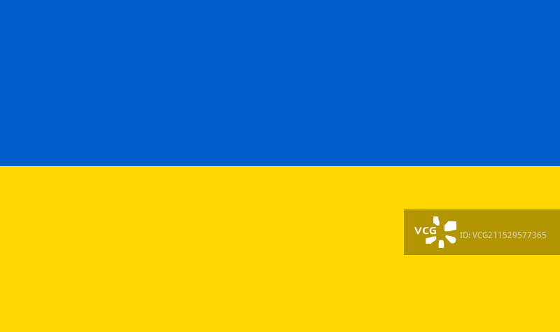 乌克兰国旗，蓝色与黄色图片素材