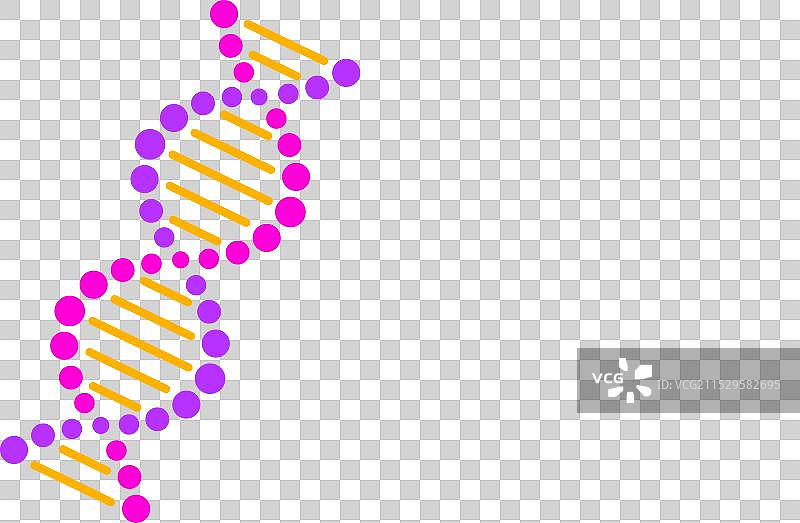 时尚霓虹色的DNA螺旋符号图片素材