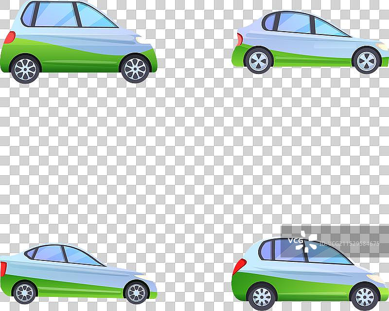 电动汽车图标集 卡通 可持续发展图片素材