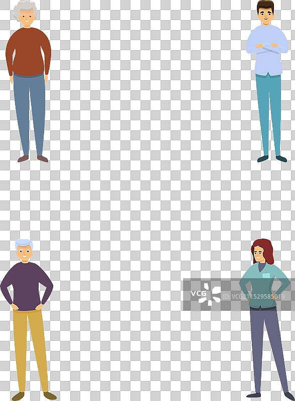 老年护理图标集 卡通风格图片素材