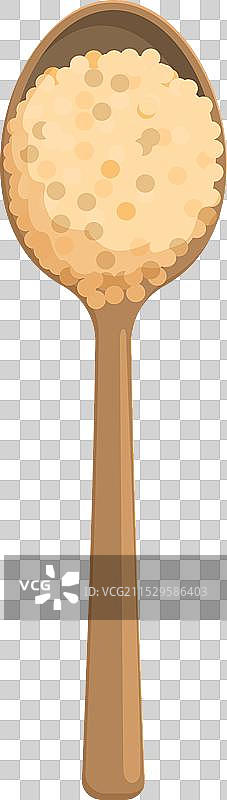 汤匙芝麻酱食品图标卡通亚洲奶油图片素材