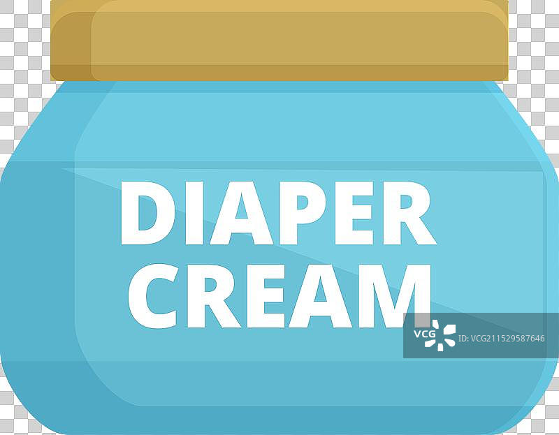 纸尿裤霜瓶塑料图标卡通风格图片素材