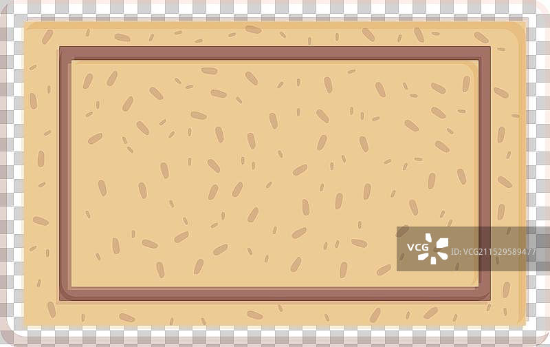 卡通风格的装饰垫图标，正面视角图片素材