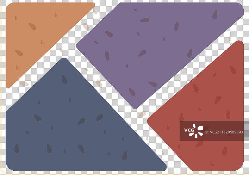 三角形风格的门垫图标卡通图案图片素材