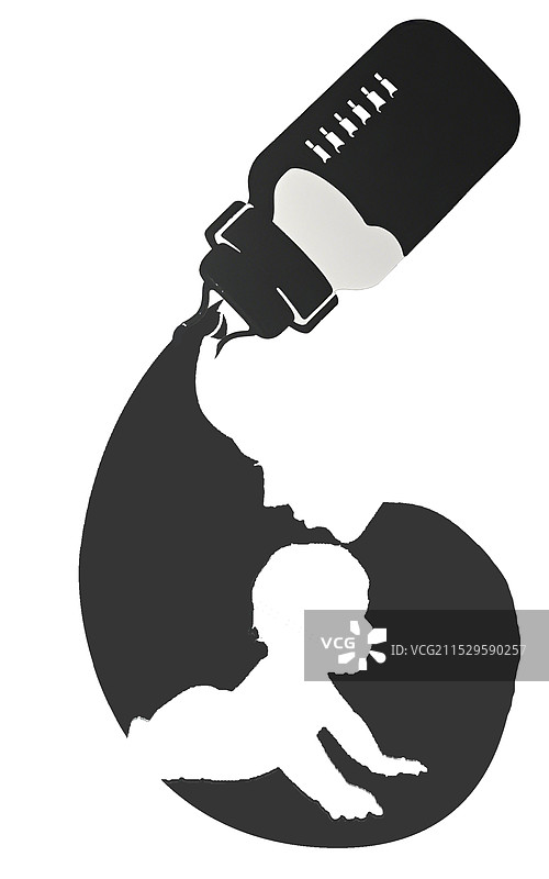 奶瓶的爱图片素材