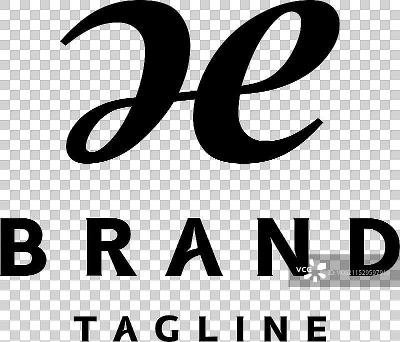 一个符号logo设计中的首字母“hae”图片素材