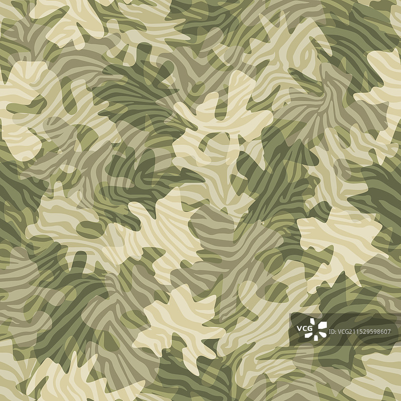 美丽的迷彩斑马风格无缝图案图片素材