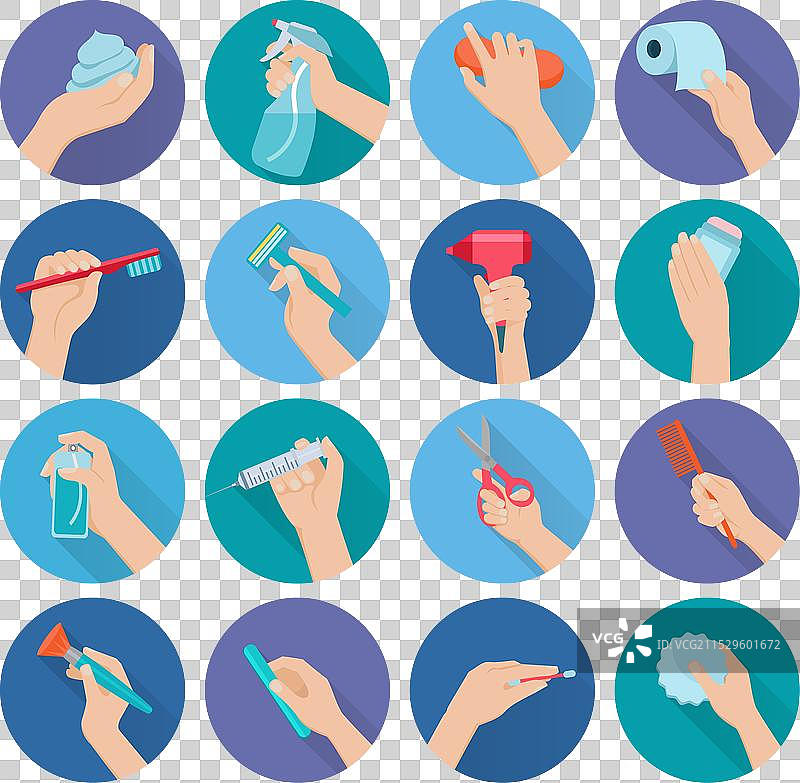 手握平面物体图片素材