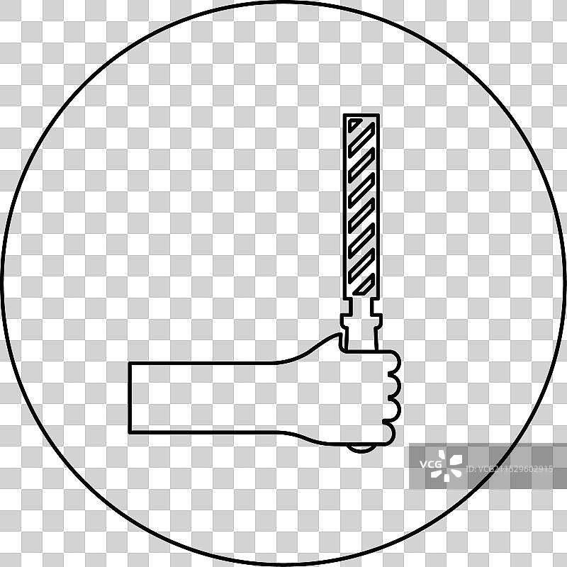 手持金属锉的工具使用手册图片素材