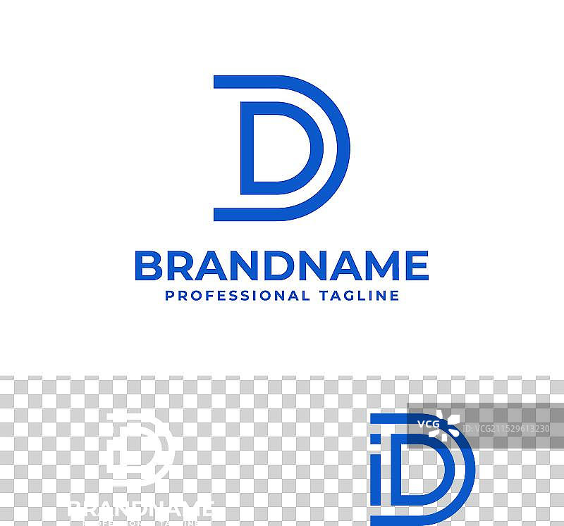 现代字母DI标志，适合商业使用图片素材