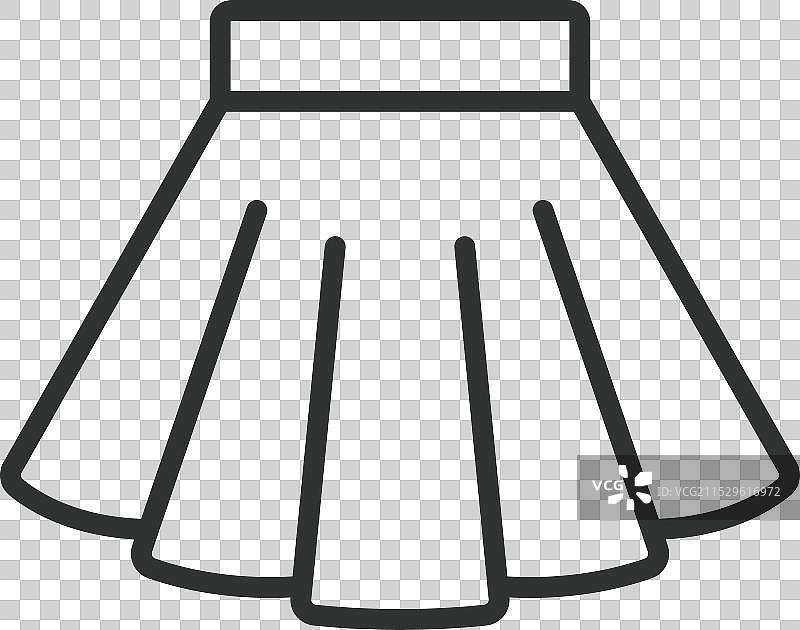 裙子图标线条设计时尚风格女性图片素材